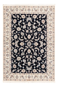 Tapis persan - Nain - Premium - 174 x 121 cm - bleu foncé
