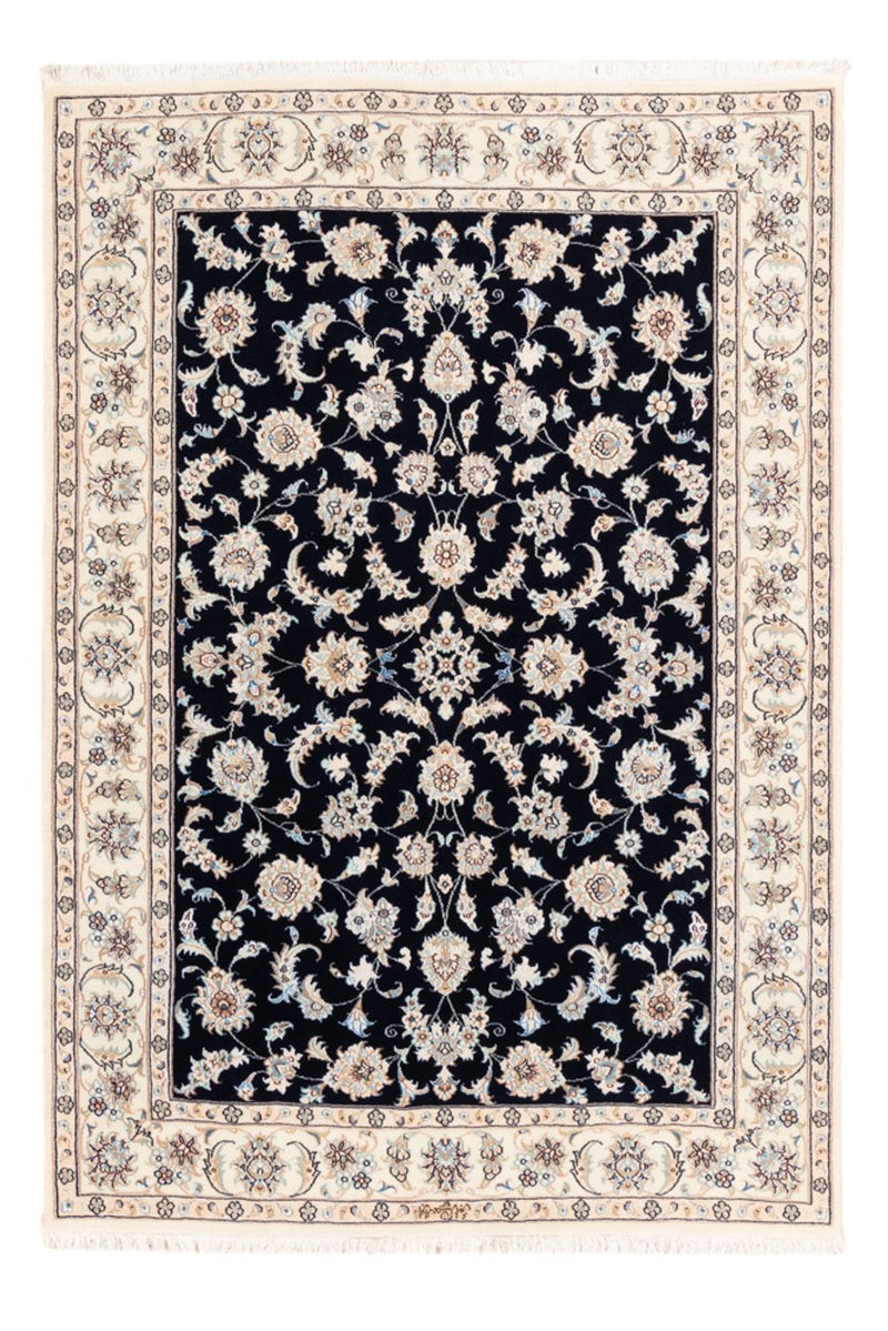 Perserteppich - Nain - Premium - 174 x 121 cm - dunkelblau