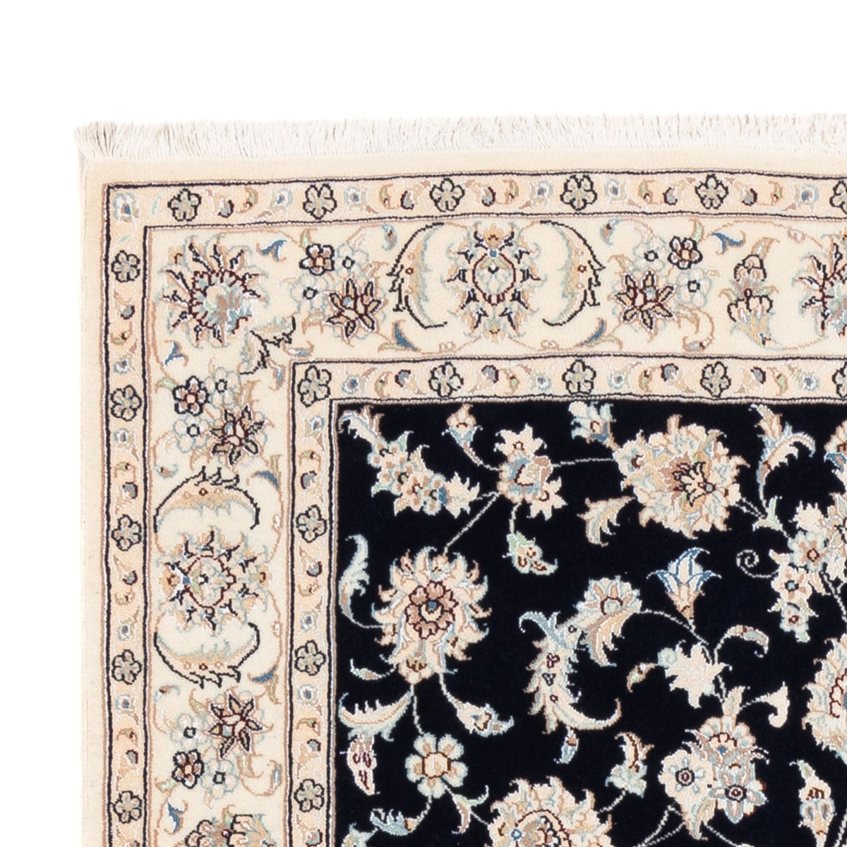 Perserteppich - Nain - Premium - 174 x 121 cm - dunkelblau