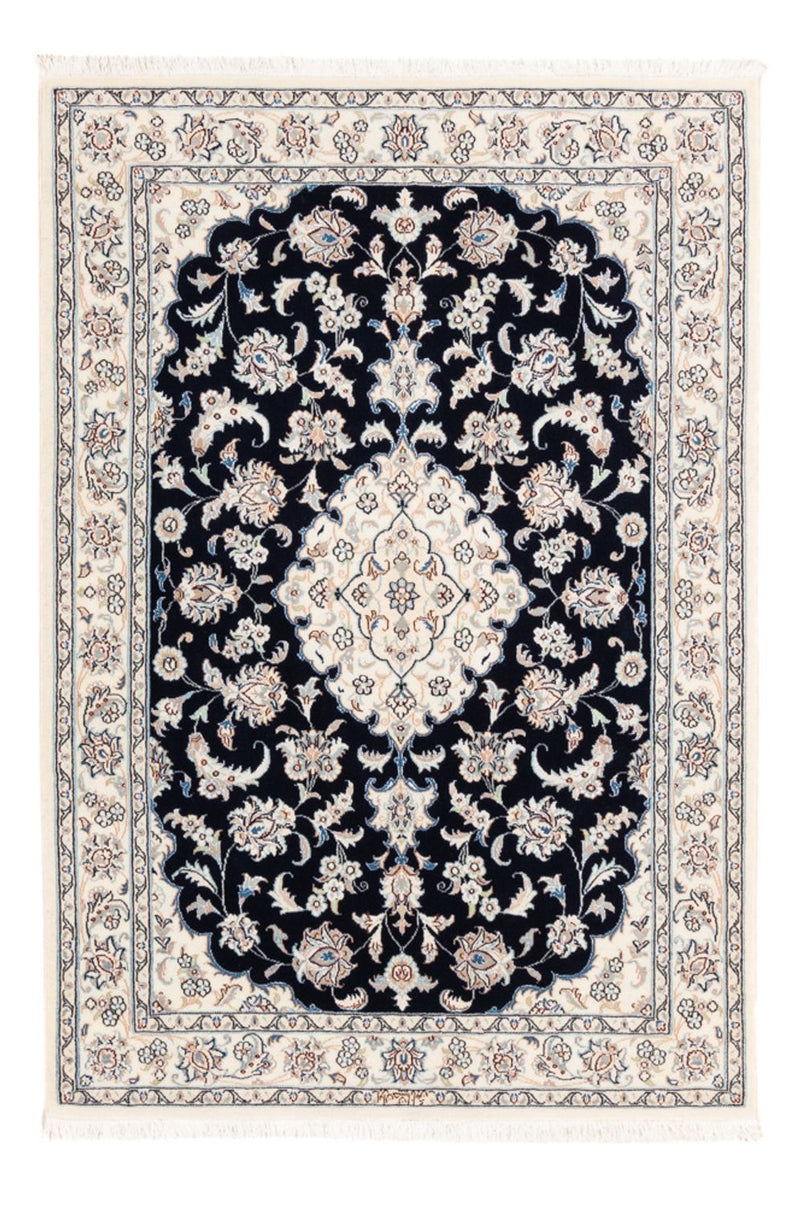 Perserteppich - Nain - Premium - 148 x 107 cm - dunkelblau