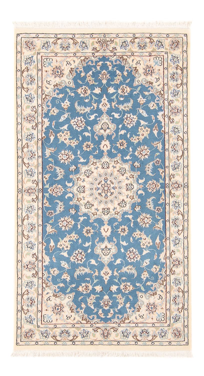 Perserteppich - Nain - Premium - 138 x 76 cm - hellblau