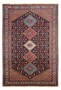 Tapis persan - Nomadic - 300 x 204 cm - bleu foncé