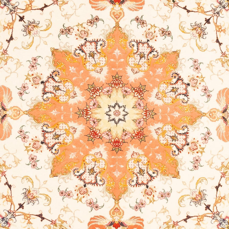 Perserteppich - Täbriz - Royal quadratisch  - 205 x 203 cm - creme