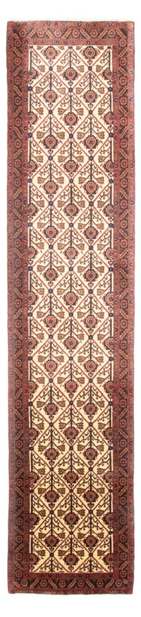 Tapis de couloir Tapis persan - Nomadic - 414 x 90 cm - beige