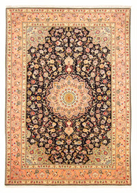 Tapis persan - Tabriz - Royal - 293 x 207 cm - bleu foncé