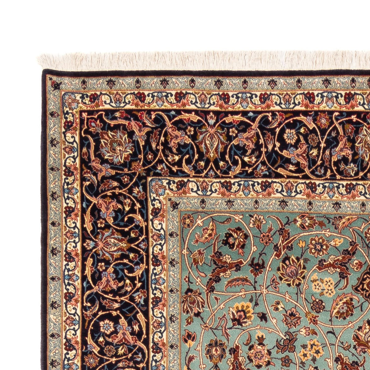 Perserteppich - Isfahan - Premium - 240 x 150 cm - grün