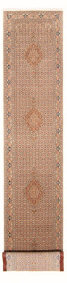 Läufer Perser - Täbriz - Royal - 403 x 82 cm - beige