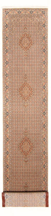 Tapis de Tabriz - 50 rangs Tapis 82x403cm - Tapis persan - beige - Tapis de couloir / Beige / 82 x 403 cm Tapis de couloir