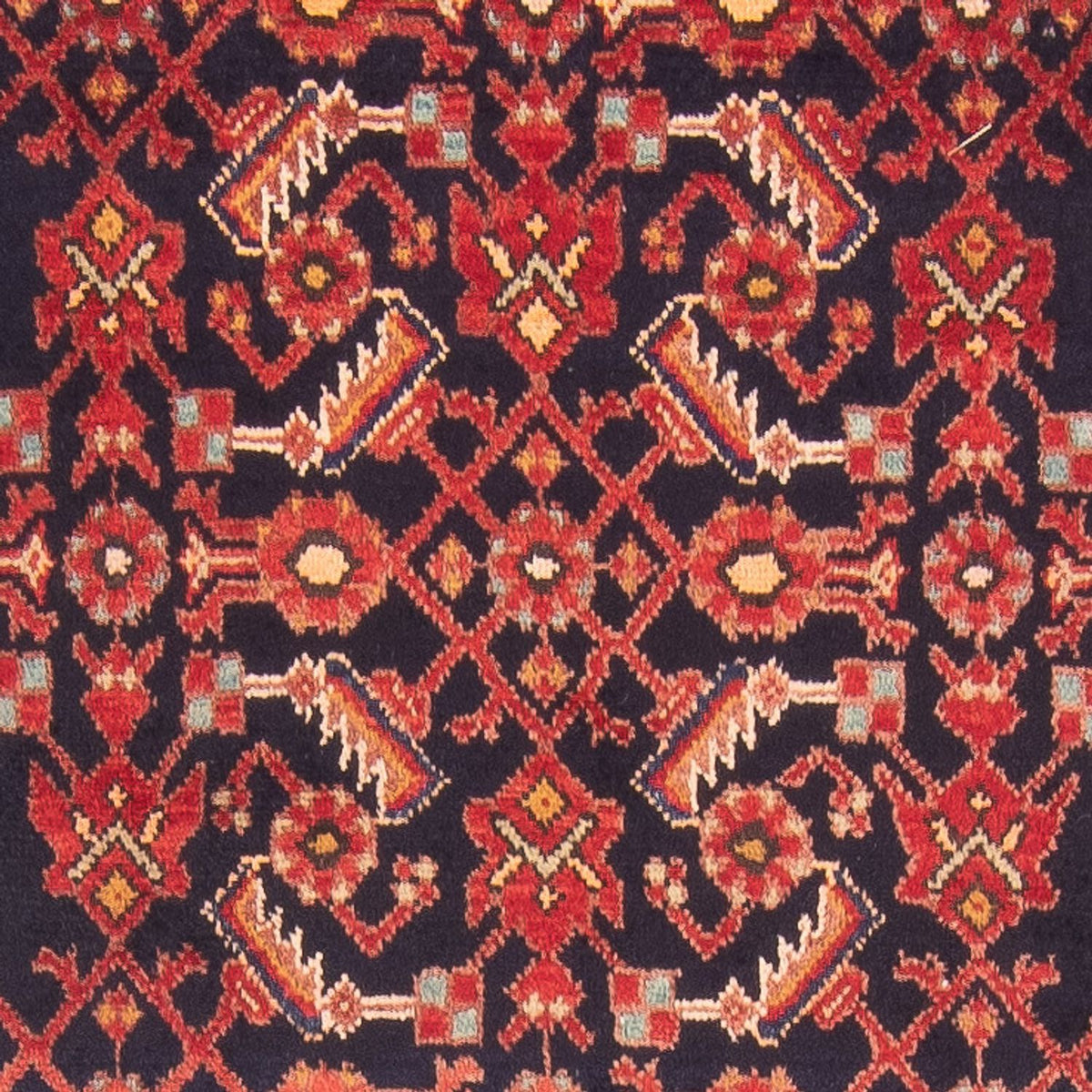 Läufer Perser - Nomadic - 410 x 108 cm - dunkelblau