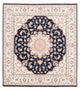 Perserteppich - Täbriz - Royal - 220 x 198 cm - dunkelblau