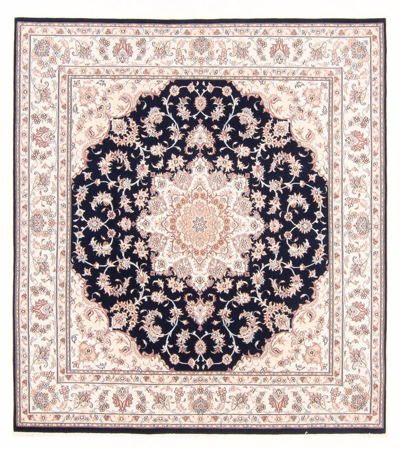 Perserteppich - Täbriz - Royal - 220 x 198 cm - dunkelblau