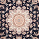 Perserteppich - Täbriz - Royal - 220 x 198 cm - dunkelblau