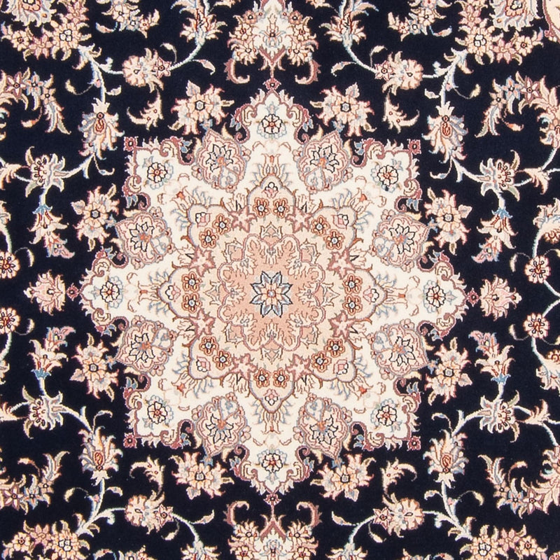 Perserteppich - Täbriz - Royal - 220 x 198 cm - dunkelblau