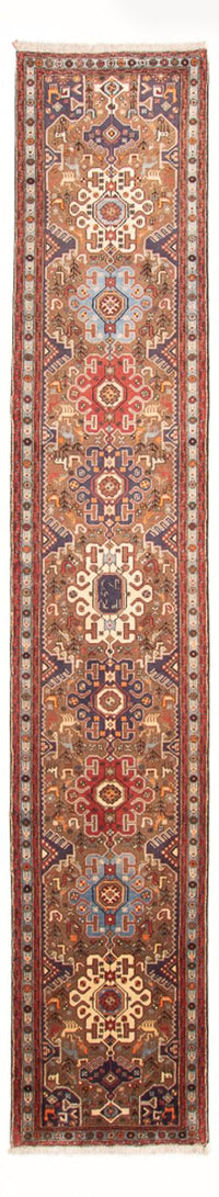 Tapis de couloir Tapis persan - Nomadic - 400 x 92 cm - multicolore