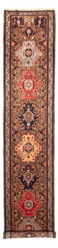 Tapis de couloir Tapis persan - Nomadic - 414 x 106 cm - multicolore