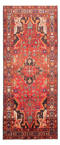 Tapis de couloir Tapis persan - Nomadic - 350 x 150 cm - rouge