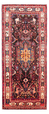 Läufer Perser - Nomadic - 350 x 160 cm - dunkelblau