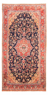 Tapis persan - Nomadic - 295 x 157 cm - bleu foncé