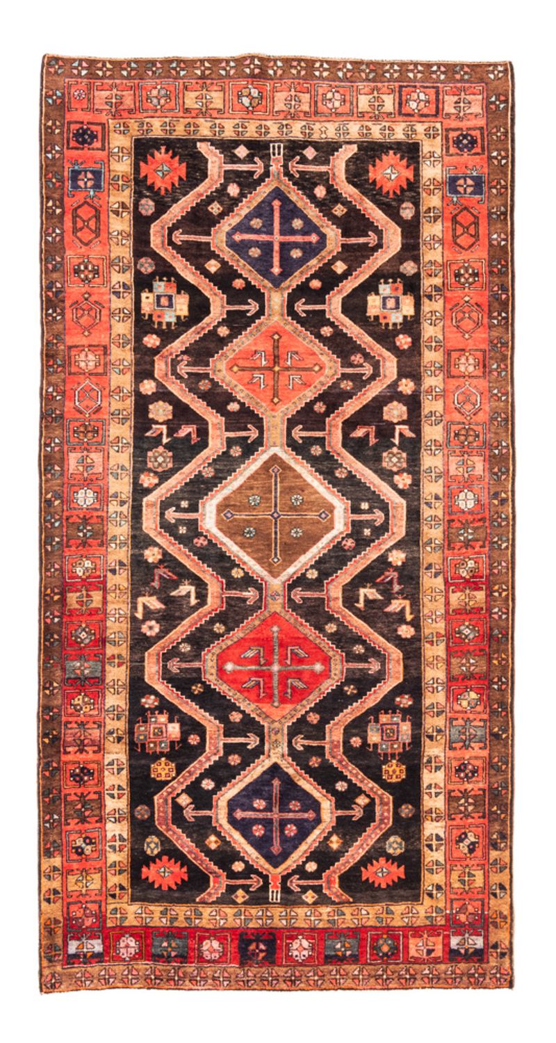 Perserteppich - Nomadic - 296 x 153 cm - dunkelblau