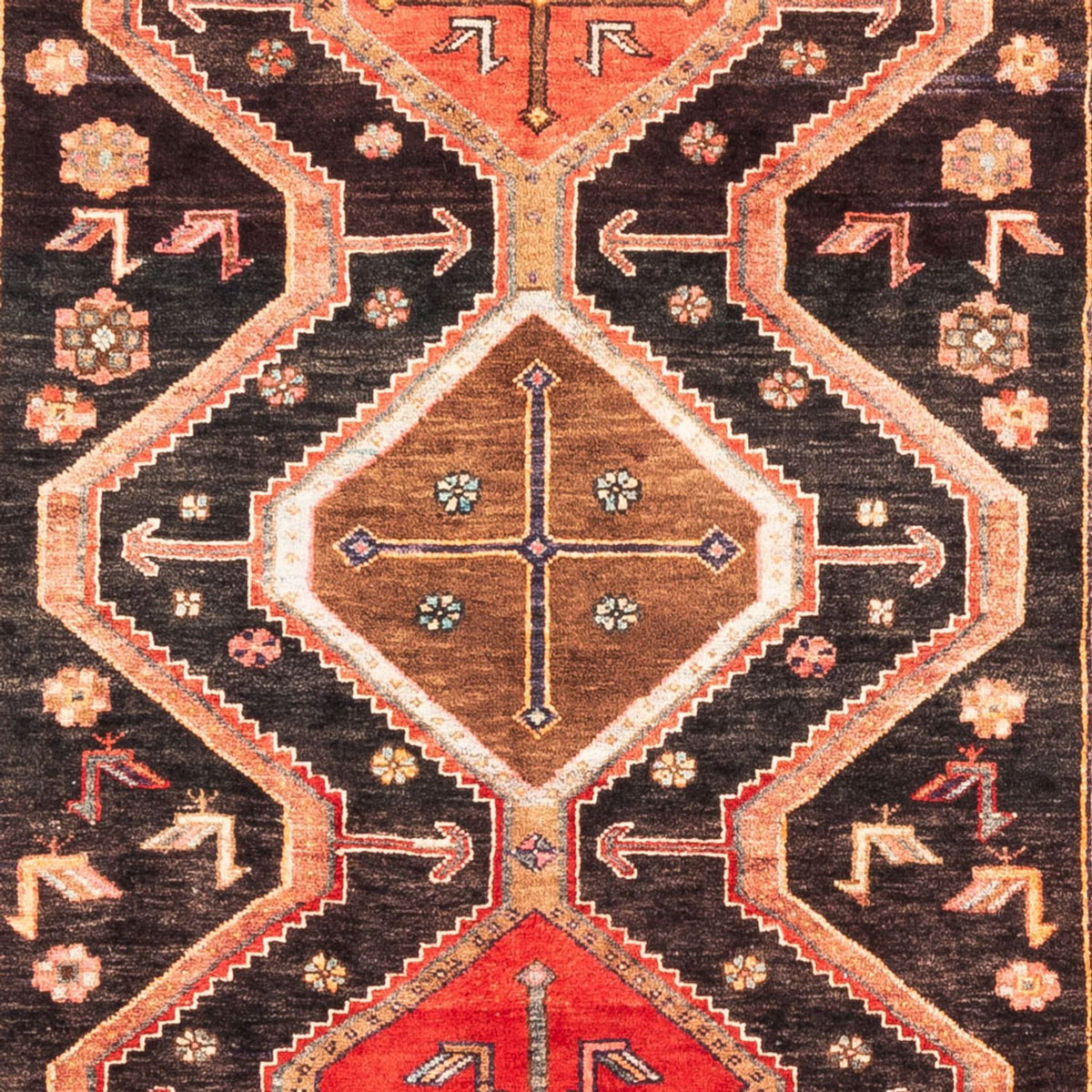 Perserteppich - Nomadic - 296 x 153 cm - dunkelblau