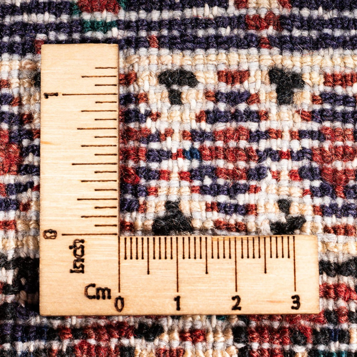 Perserteppich - Nomadic - 127 x 98 cm - bordeauxrot