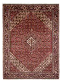 Tapis persan - Bidjar - 339 x 249 cm - rouge foncé