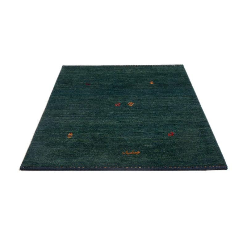 Gabbeh Teppich - Perser - 160 x 104 cm - petrolblau