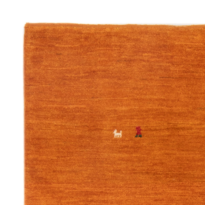 Gabbeh Teppich - Perser - 128 x 100 cm - orange