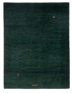 Gabbeh Teppich - Perser - 157 x 109 cm - dunkelgrün