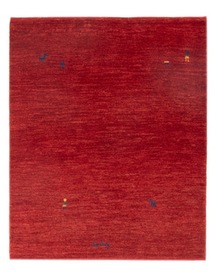 Tapis Gabbeh - Persan - 130 x 100 cm - rouge
