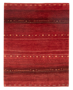 Gabbeh Teppich - Perser - 140 x 102 cm - dunkelrot