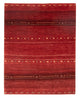 Gabbeh Teppich - Perser - 140 x 102 cm - dunkelrot