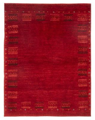 Tapis Gabbeh - Persan - 144 x 104 cm - rouge foncé