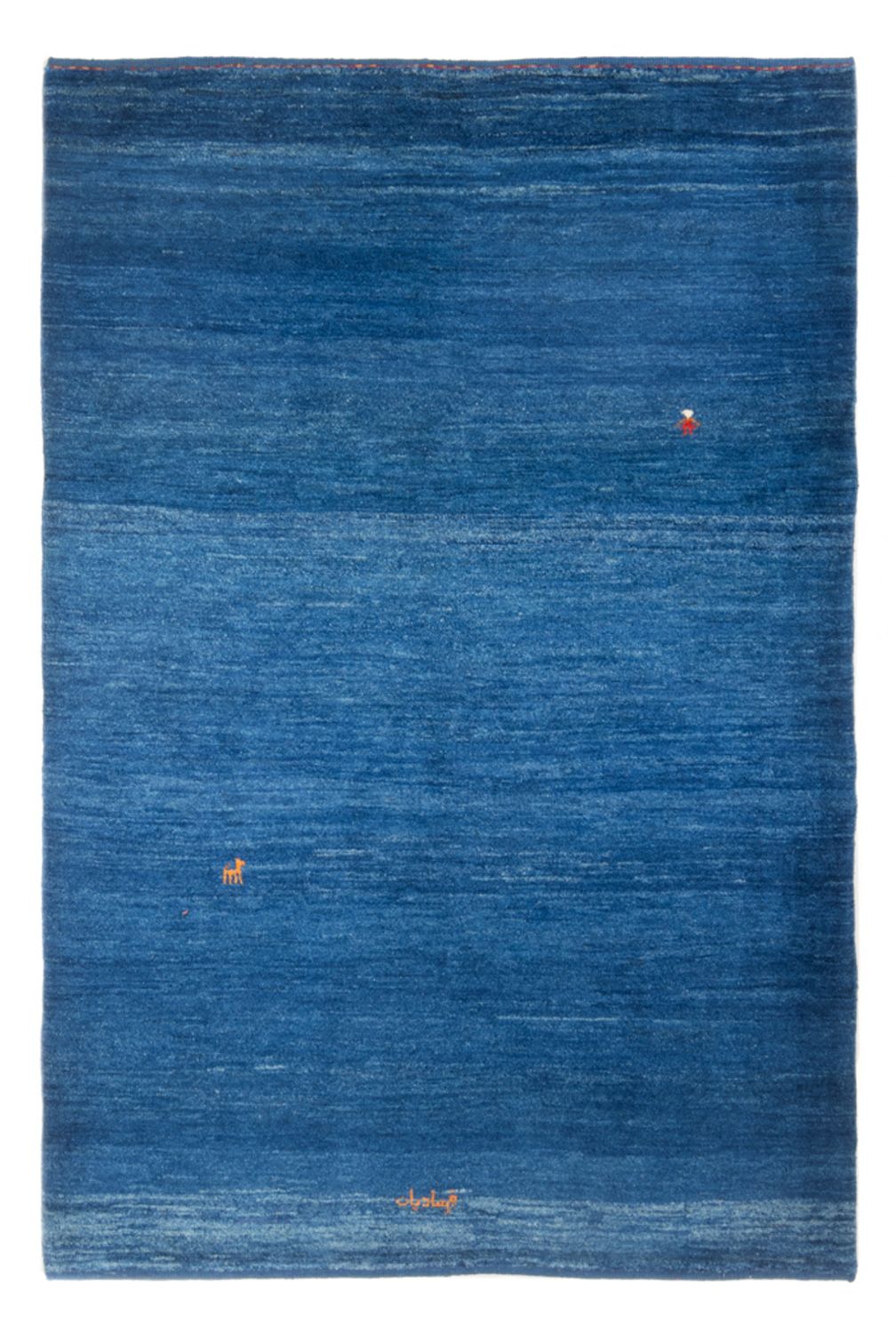 Gabbeh Teppich - Perser - 184 x 122 cm - seeblau