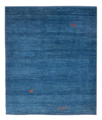 Tappeto Gabbeh - Persero - 140 x 102 cm - blu mare