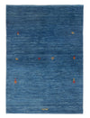 Gabbeh Persisch Teppich 96x144cm - Perserteppich Wollteppich - seeblau - Rechteckig / Seeblau / 96 x 144 cm Rechteckig