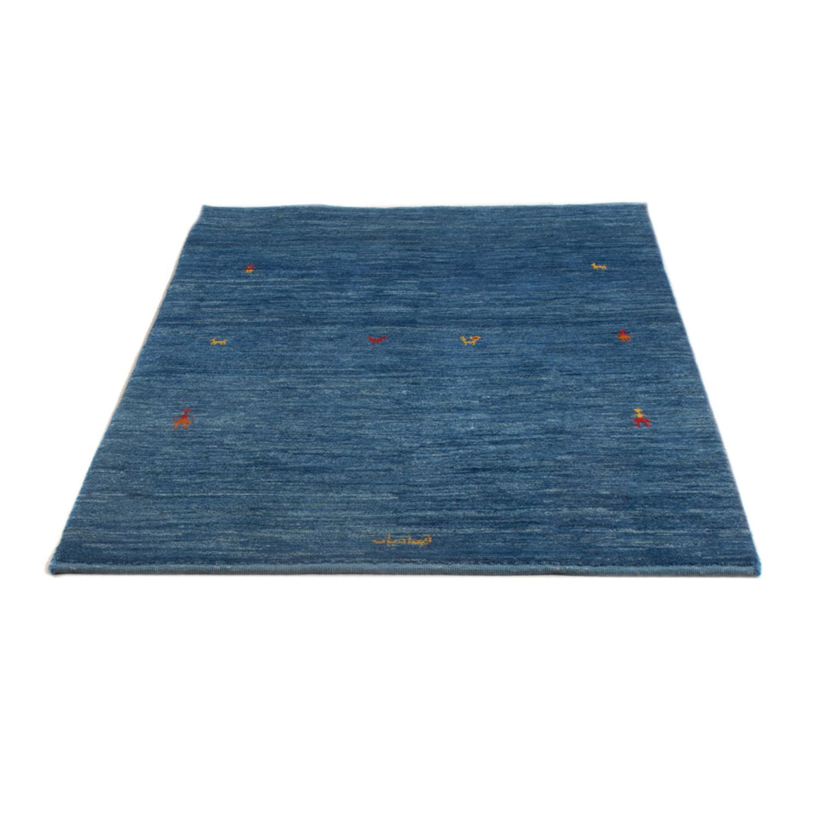 Gabbeh Teppich - Perser - 144 x 96 cm - seeblau