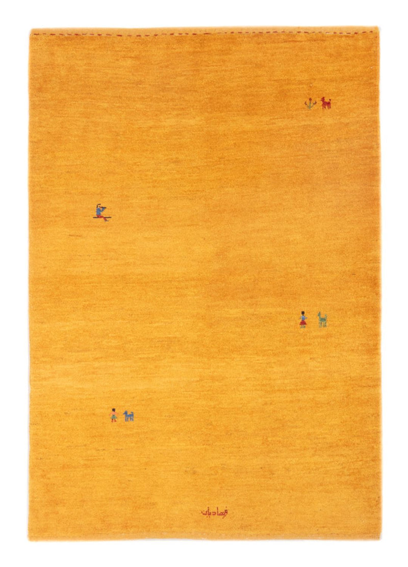 Gabbeh Teppich - Perser - 147 x 100 cm - gold