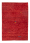 Gabbeh Persisch Teppich 96x145cm - Perserteppich Wollteppich - rot - Rechteckig / Rot / 96 x 145 cm Rechteckig