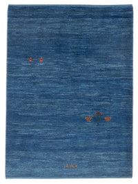 Tappeto Gabbeh - Persero - 147 x 102 cm - blu mare