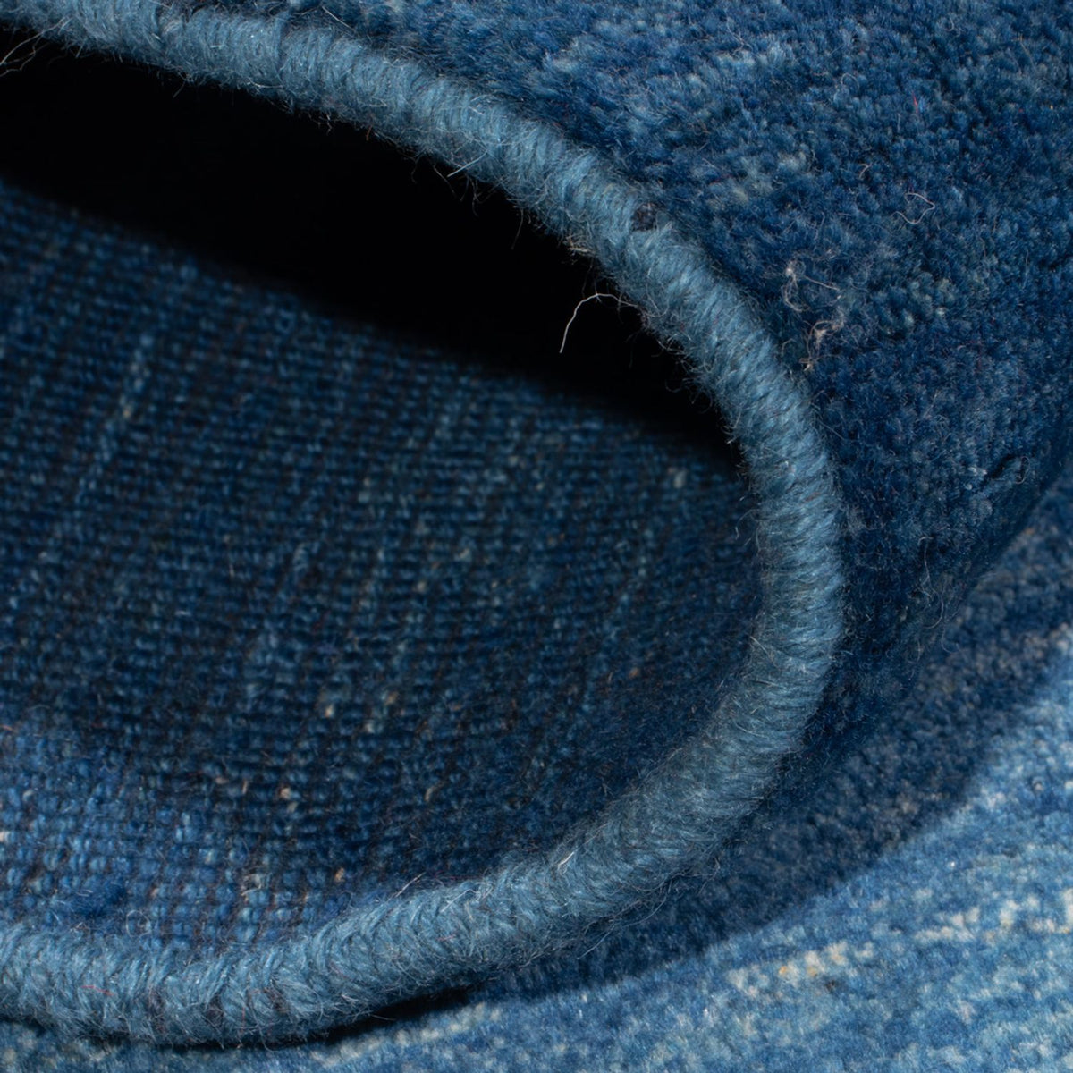 Gabbeh Teppich - Perser - 147 x 102 cm - seeblau