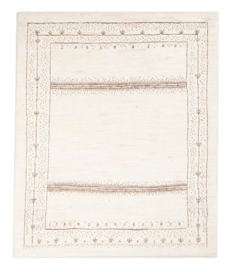 Gabbeh Teppich - Perser - 142 x 100 cm - weiß
