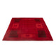 Gabbeh Teppich - Perser - 180 x 127 cm - dunkelrot