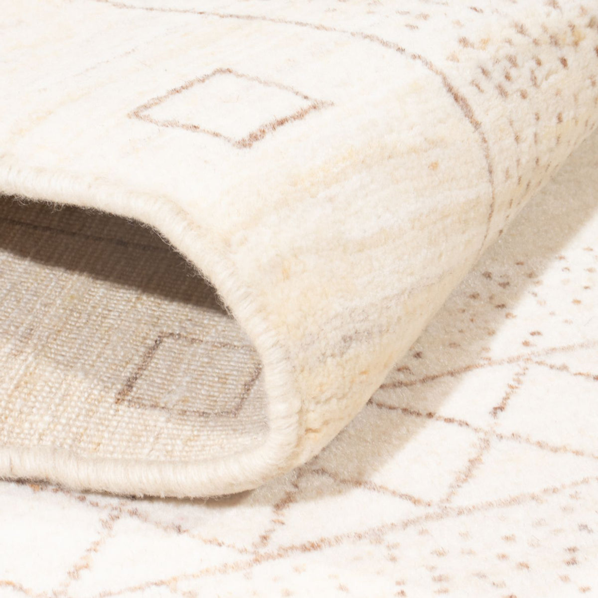 Gabbeh Teppich - Perser - 180 x 120 cm - weiß