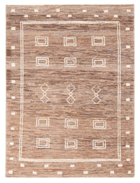 Tapis Gabbeh - Persan - 149 x 99 cm - marron