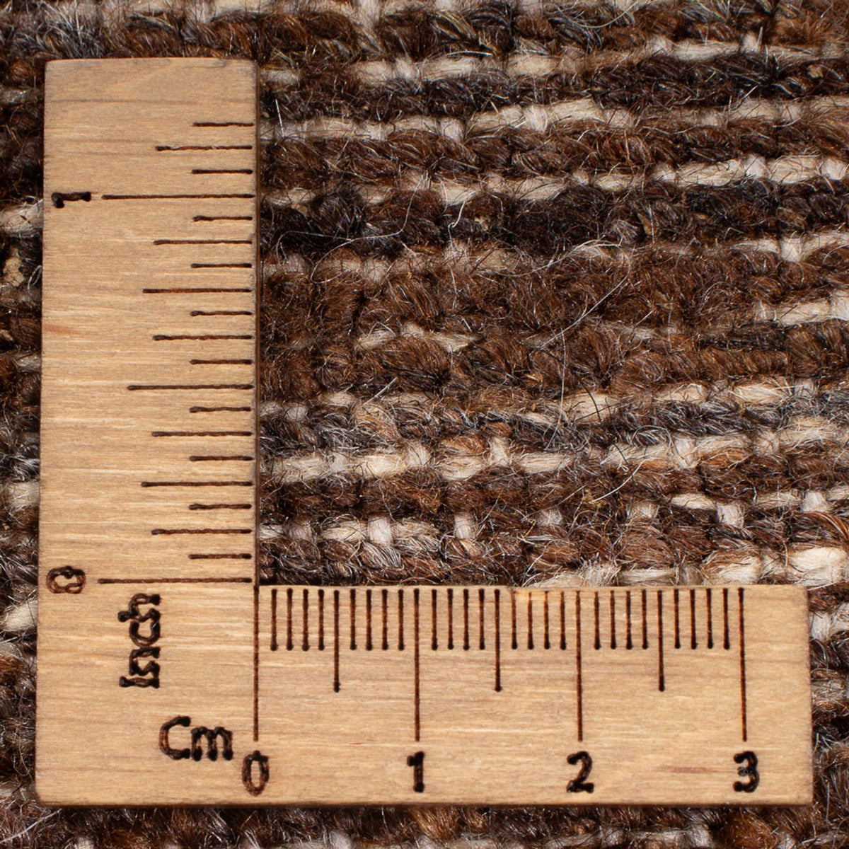 Gabbeh Teppich - Perser - 192 x 160 cm - dunkelbraun