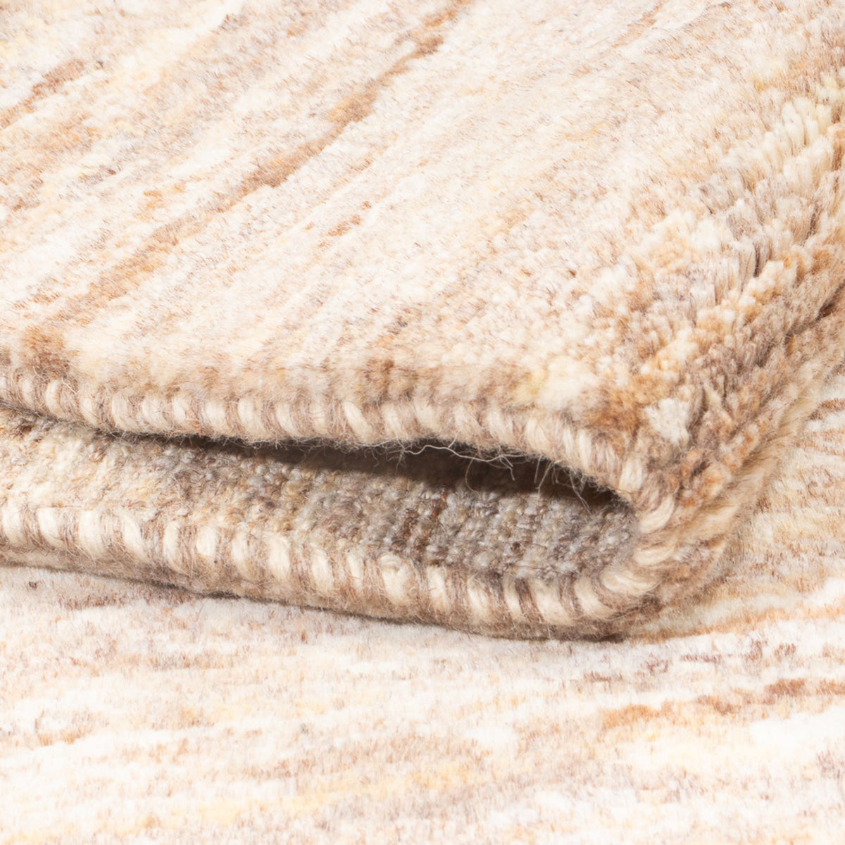 Gabbeh Teppich - Perser - 136 x 97 cm - dunkelbeige