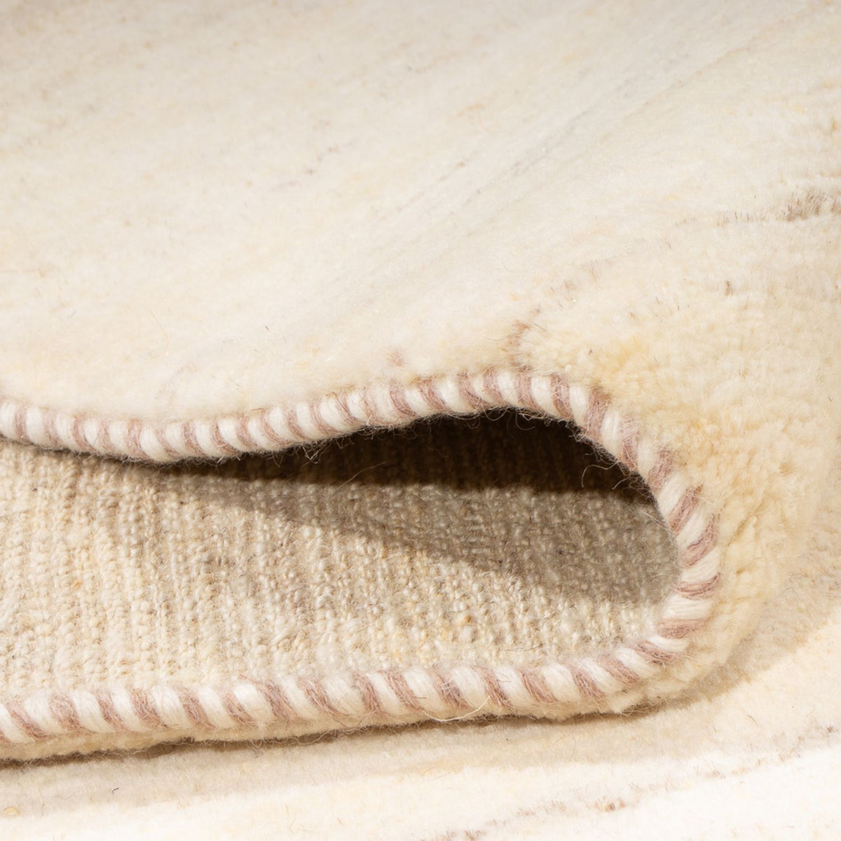 Gabbeh Teppich - Perser - 221 x 166 cm - naturweiß