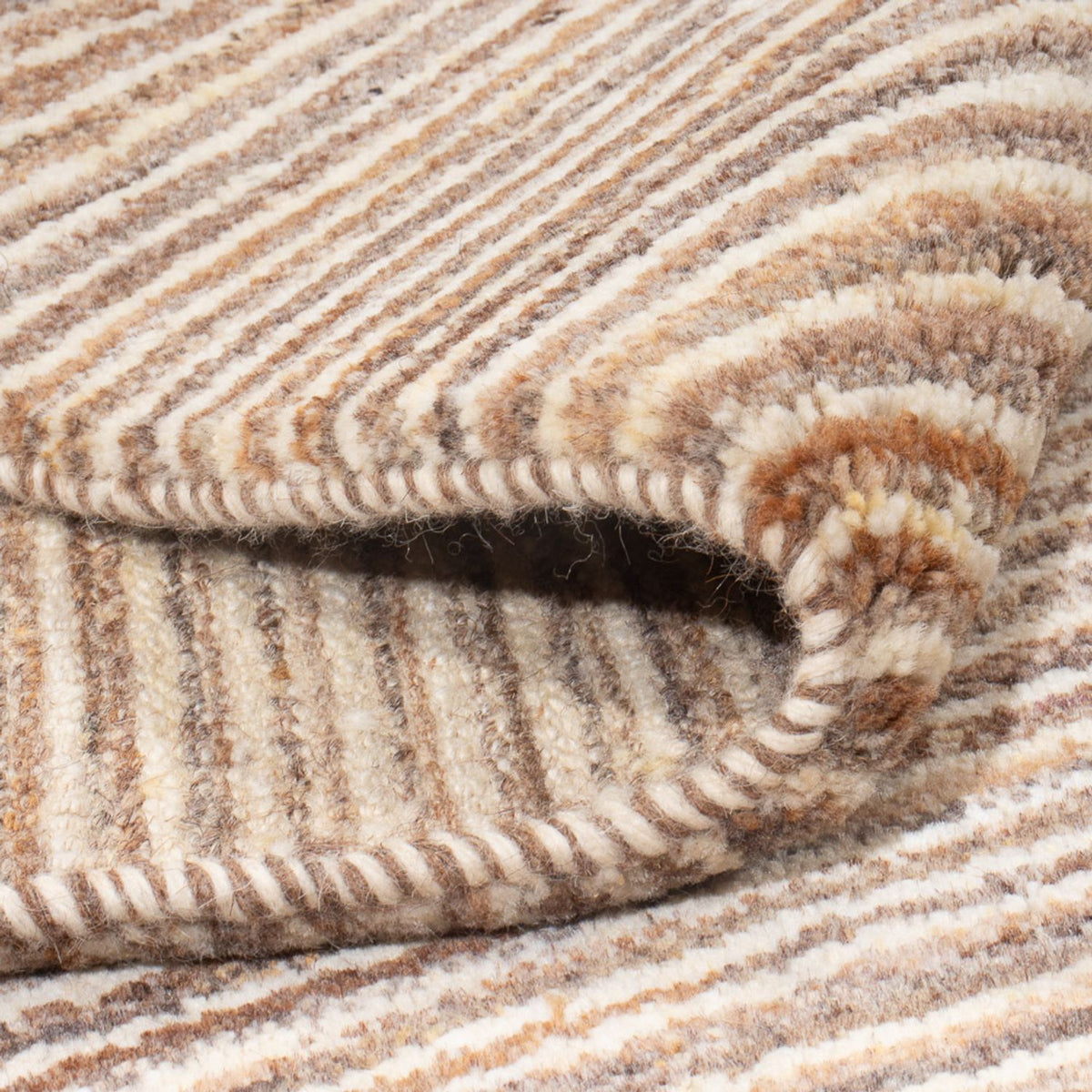 Gabbeh Teppich - Perser - 244 x 214 cm - hellbraun