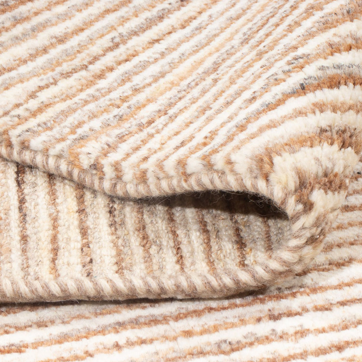 Gabbeh Teppich - Perser - 194 x 145 cm - hellbraun